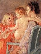 Mary Cassatt Sara Handing a Toy to the Baby china oil painting reproduction